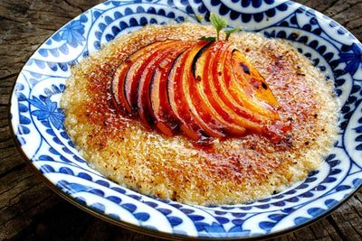 Red Haven Peach Oatmeal Brûlée