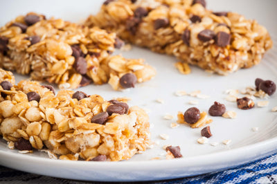 Banana Oatmeal Energy Granola Bars