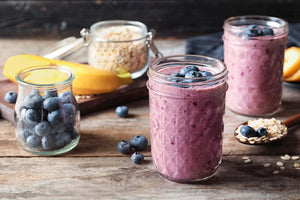 Blueberry Smoothie made in the MagicalButter Machine with Fresh Fruit