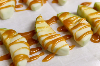 Tranches de pommes au caramel