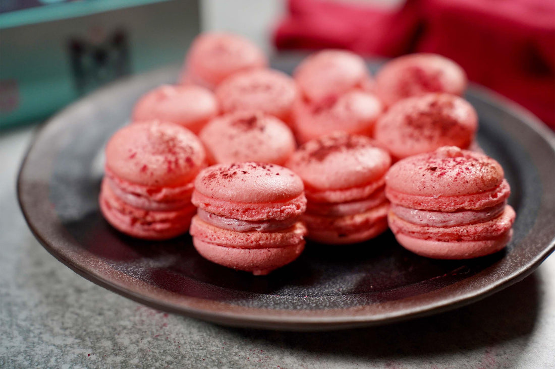 Honey Raspberry Macarons