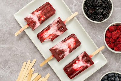 Very Berry Coconut Popsicles