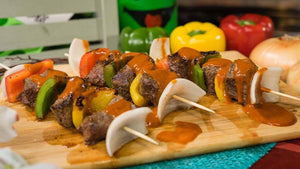 Steak Kebabs with Homemade Steak Sauce