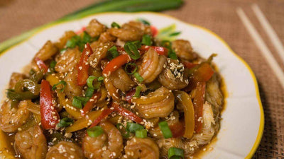 Sauté de crevettes