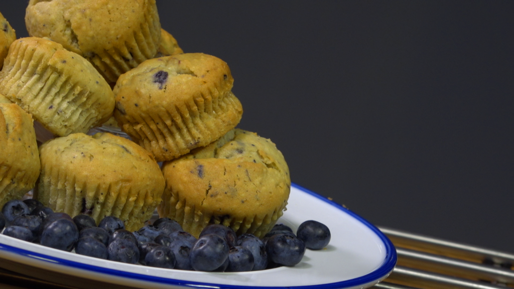 Baked Blueberry Muffins