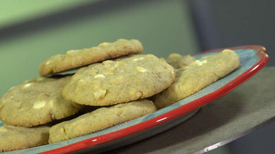 White Chocolate Lime Macadamia Nut Cookies
