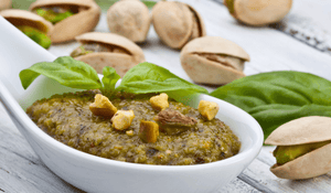Creamy Pistachio and Basil Pesto Sauce