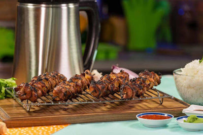 Brochettes de porc épicées