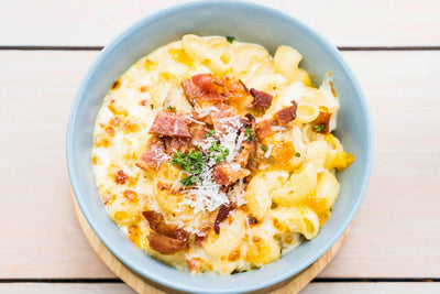 Macaroni au fromage et lardons enivrants