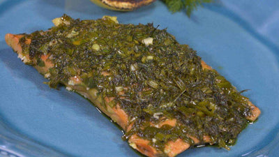 Saumon frais aux herbes