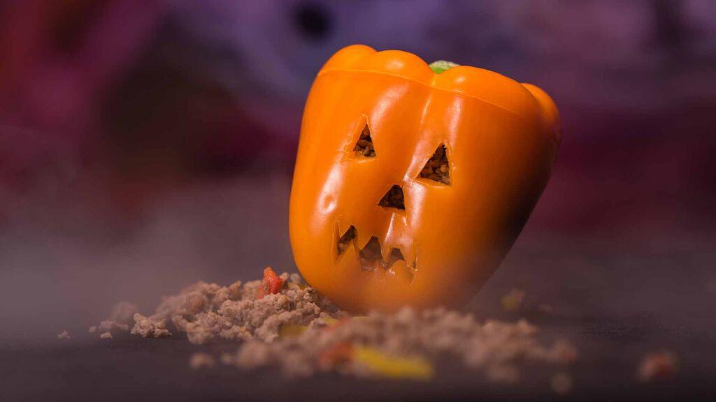 Stuffed Pepper Jack-O-Lantern