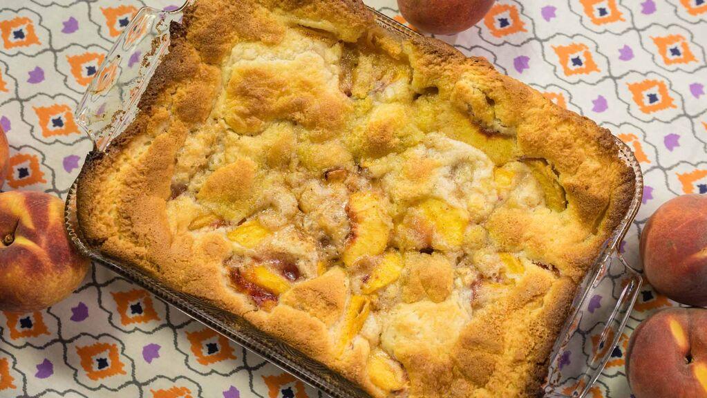 Grilled Peach Cobbler