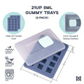 
                
                    Load image into Gallery viewer, Magical 21UP Square Gummy Molds 8mL (2 Pack)
                
            
